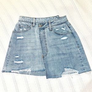 Vervet High Rise Jean Skirt